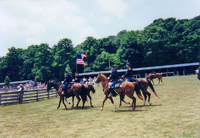 Heading into the corral