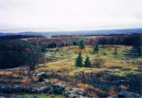 Looking down into Devil's Den