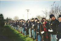 Lining up for the Parade