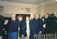 Lining up for the first dance