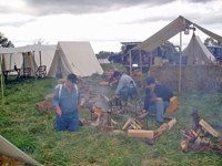 Setting up the firepit