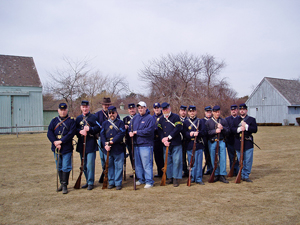 Posing after drill