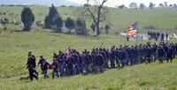 The Mifflin Guard marches back to camp