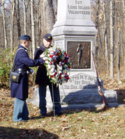 Laying the wreath