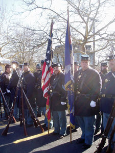 The 119th NY's Color Guard