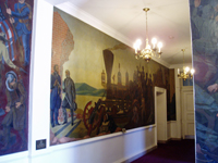 the Civil War mural