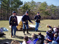 Captain shows how his sword