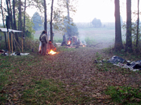 a chilly mist on Sunday morning