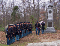 Laying the wreath