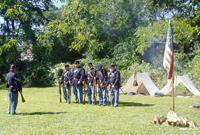 Lining up for drill