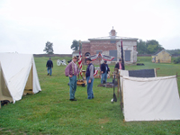 Arriving at Fort Mifflin on Saturday morning