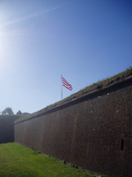 Outside the fort