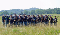 company drill for the tourists