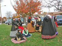 Civilians waiting