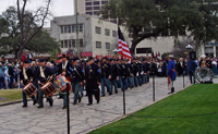 U.S. Federals marching in