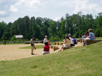 One of the employees giving a lecture