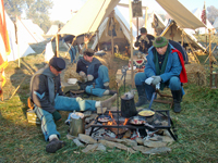 Cooking food and keeping warm