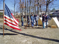 Visitors in our camp