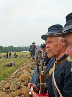 An officer rallies us