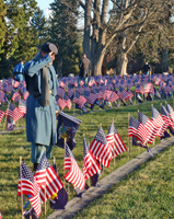 giving a salute for each