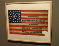 An original campaign flag