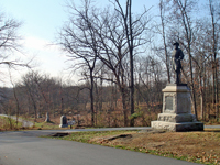 The road up Culp's Hill