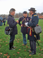 pre-parade discussion