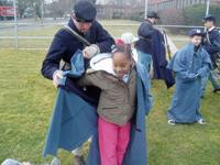 Greatcoats were especially popular