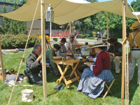 Dining tent