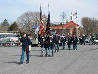 Marching along Main Street