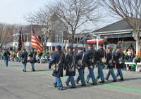 Marching along Main Street
