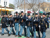 Marching at support arms