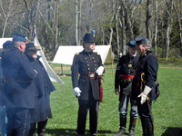 Colonel Washburn in a Shako hat