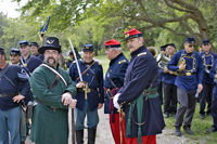 Assembling for the parade