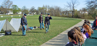 The Corporal instructs the kids to speak up