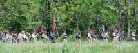 A column of Confederates