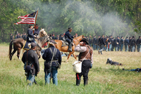 General Daniels rides into the battle