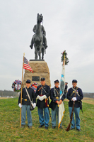 Posing at General Meade's Monument