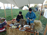 Alec and Mike dig into our feast