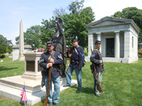 Posing at the Statue of Minerva