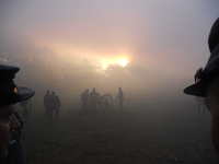 The Sun rising over the Cornfield