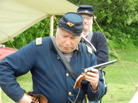 loading and firing a pistol
