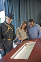 Looking at one of the exhibits