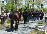 Departing the gravesite