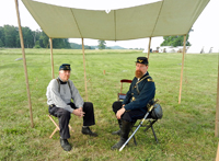 Colonel Scott Washburn with Adjutant