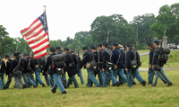 Marching off the field 