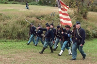 First Platoon falls back into formation