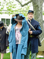 a Greatcoat with a Slouch hat