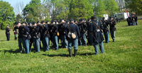 Morning drill with Sixth Company