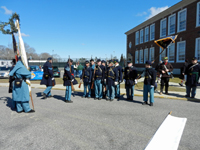 The First Sergeant forms us up